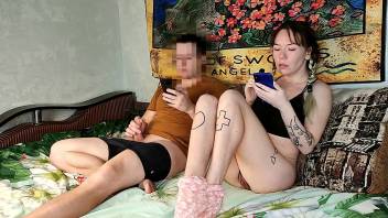 asian stepsister watch porn with her stepbrother